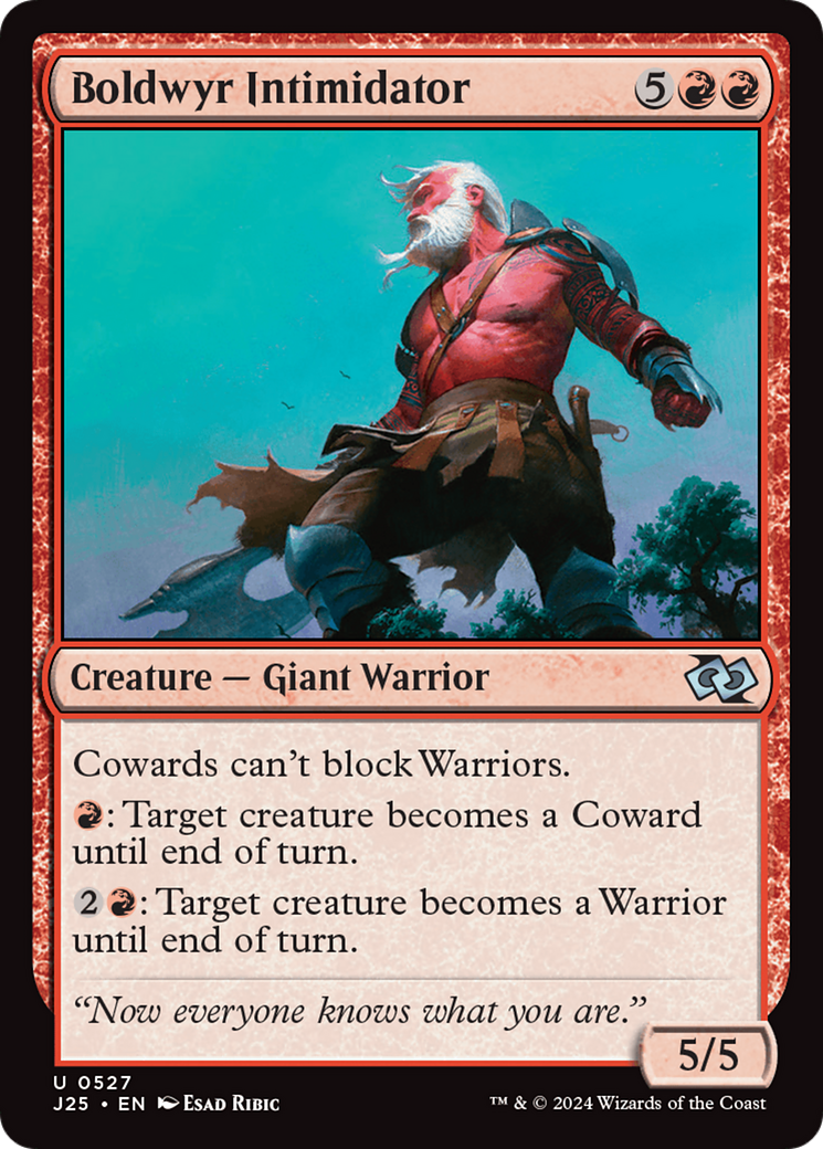 Boldwyr Intimidator (J25-527) - Foundations Jumpstart - Premium MTG Single from Wizards of the Coast - Just $0.25! Shop now at Game Crave Tournament Store