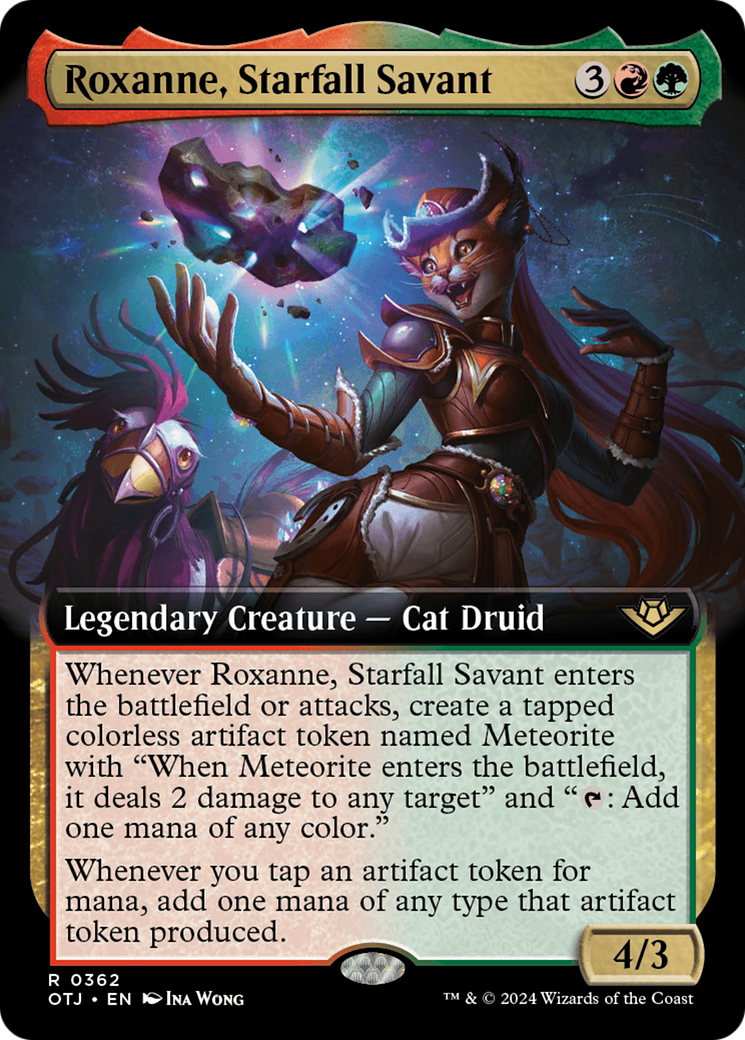 Roxanne, Starfall Savant (OTJ-362) - Outlaws of Thunder Junction: (Extended Art) Foil - Premium MTG Single from Wizards of the Coast - Just $4.37! Shop now at Game Crave Tournament Store
