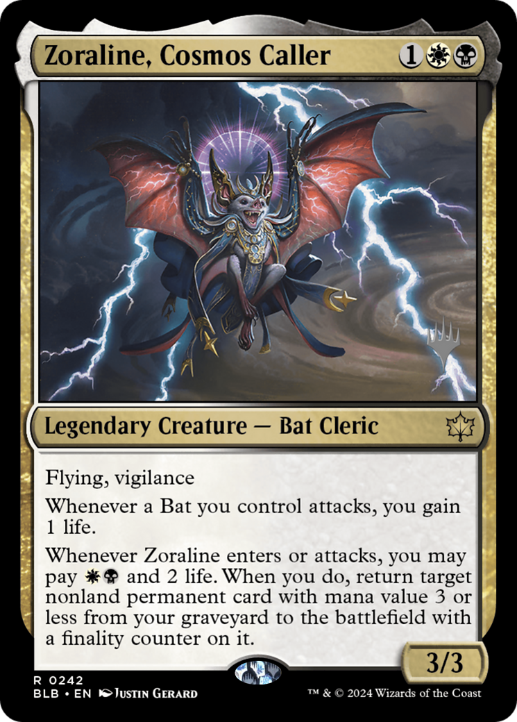 Zoraline, Cosmos Caller (PBLB-242P) - Bloomburrow Promos - Premium MTG Single from Wizards of the Coast - Just $0.37! Shop now at Game Crave Tournament Store