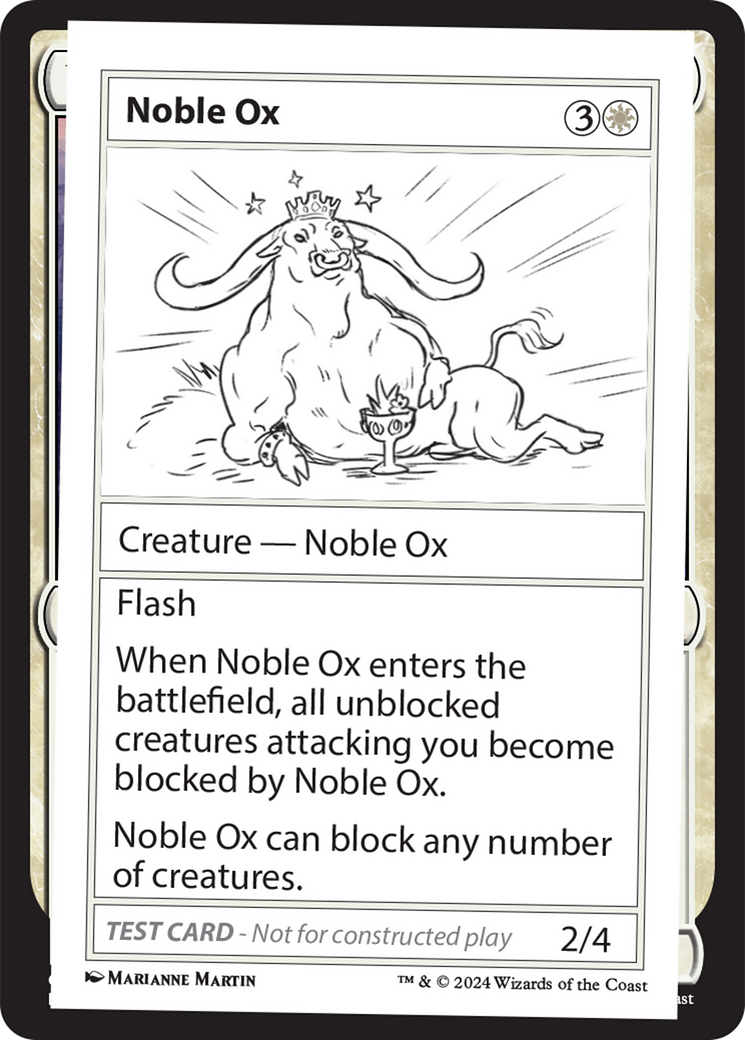 Noble Ox (MB2-285) - Mystery Booster 2 - Premium MTG Single from Wizards of the Coast - Just $0.25! Shop now at Game Crave Tournament Store