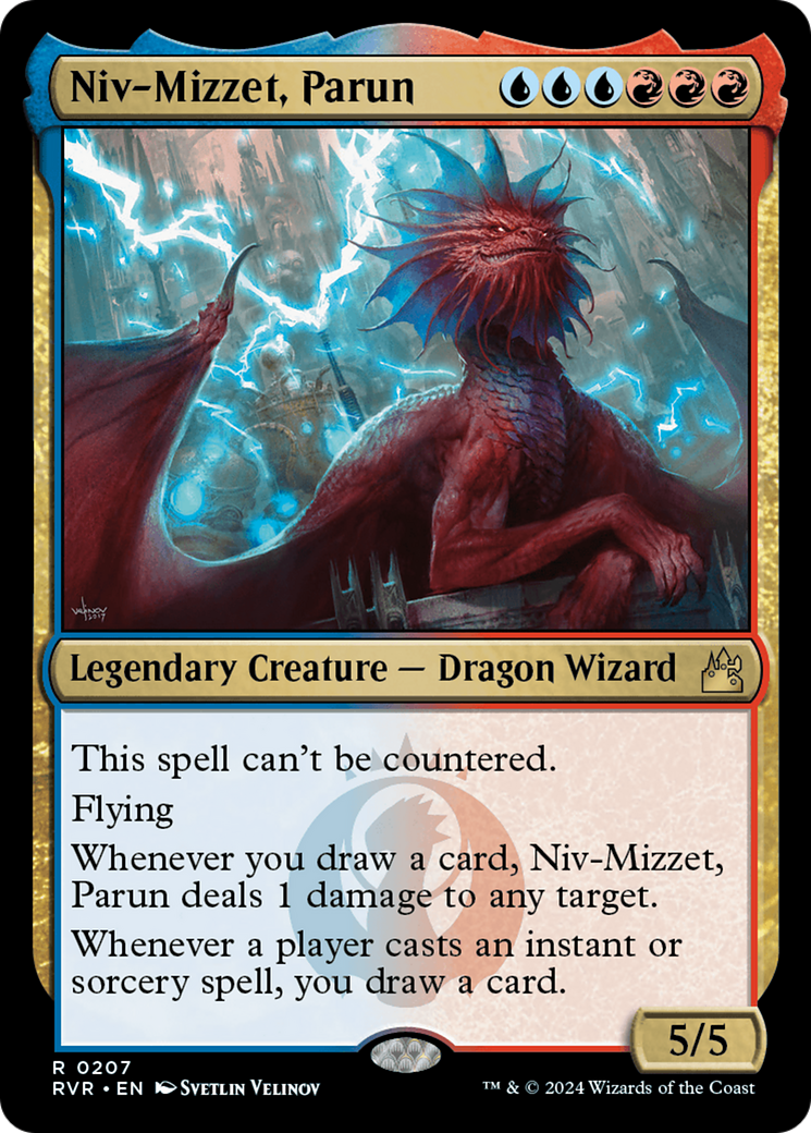 Niv-Mizzet, Parun (RVR-207) - Ravnica Remastered Foil - Premium MTG Single from Wizards of the Coast - Just $2.80! Shop now at Game Crave Tournament Store