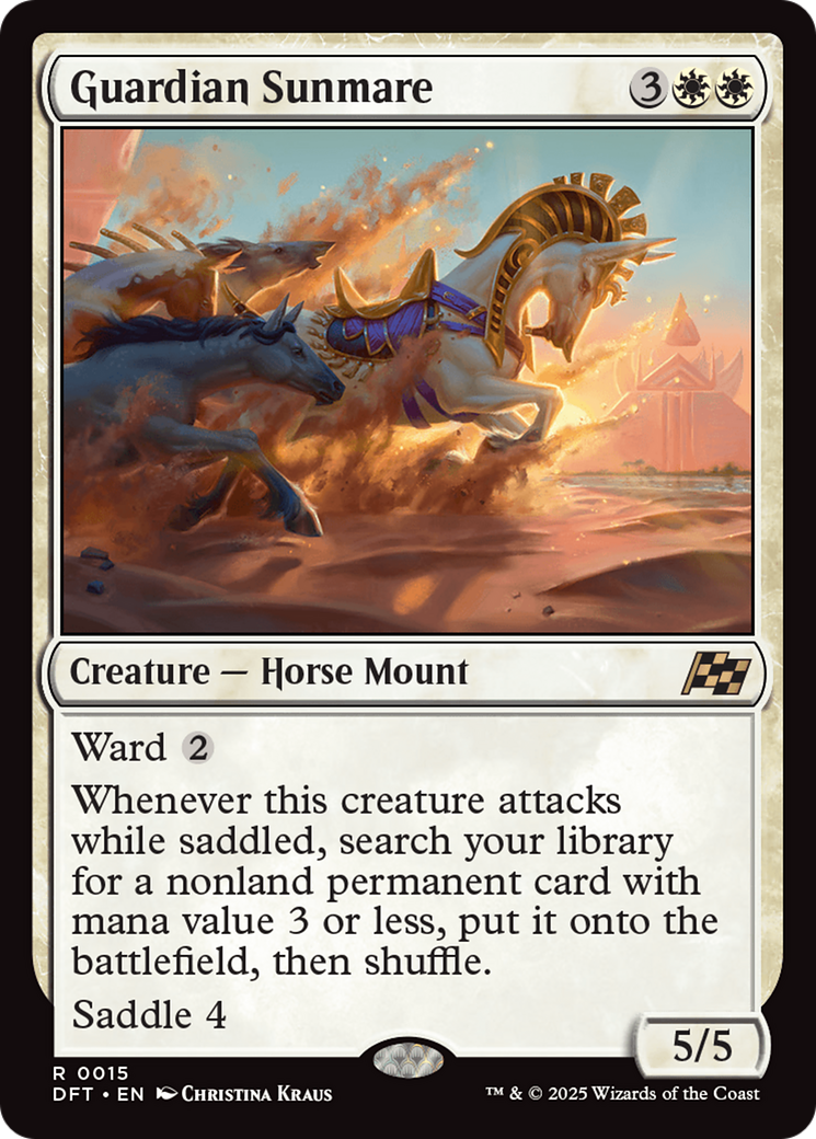 Guardian Sunmare (DFT-015) - Aetherdrift Foil - Premium MTG Single from Wizards of the Coast - Just $0.09! Shop now at Game Crave Tournament Store