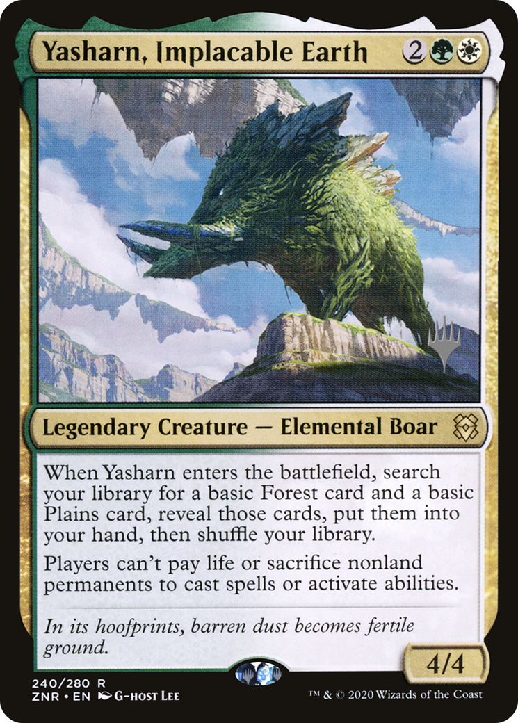 Yasharn, Implacable Earth (PZNR-240P) - Zendikar Rising Promos