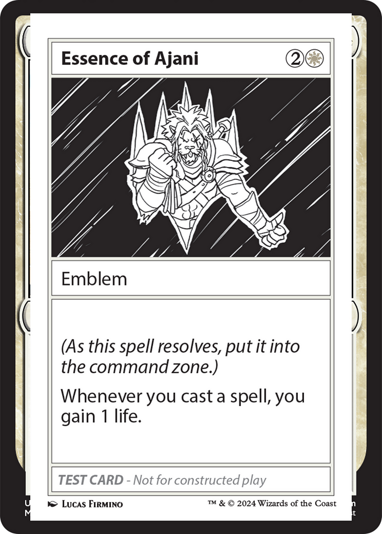 Essence of Ajani (MB2-277) - Mystery Booster 2 - Premium MTG Single from Wizards of the Coast - Just $0! Shop now at Game Crave Tournament Store