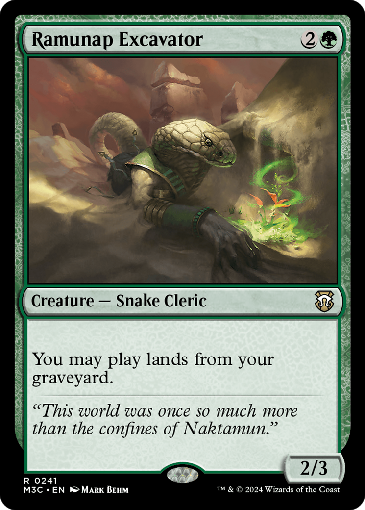 Ramunap Excavator (M3C-241) - Modern Horizons 3 Commander - Premium MTG Single from Wizards of the Coast - Just $1.24! Shop now at Game Crave Tournament Store