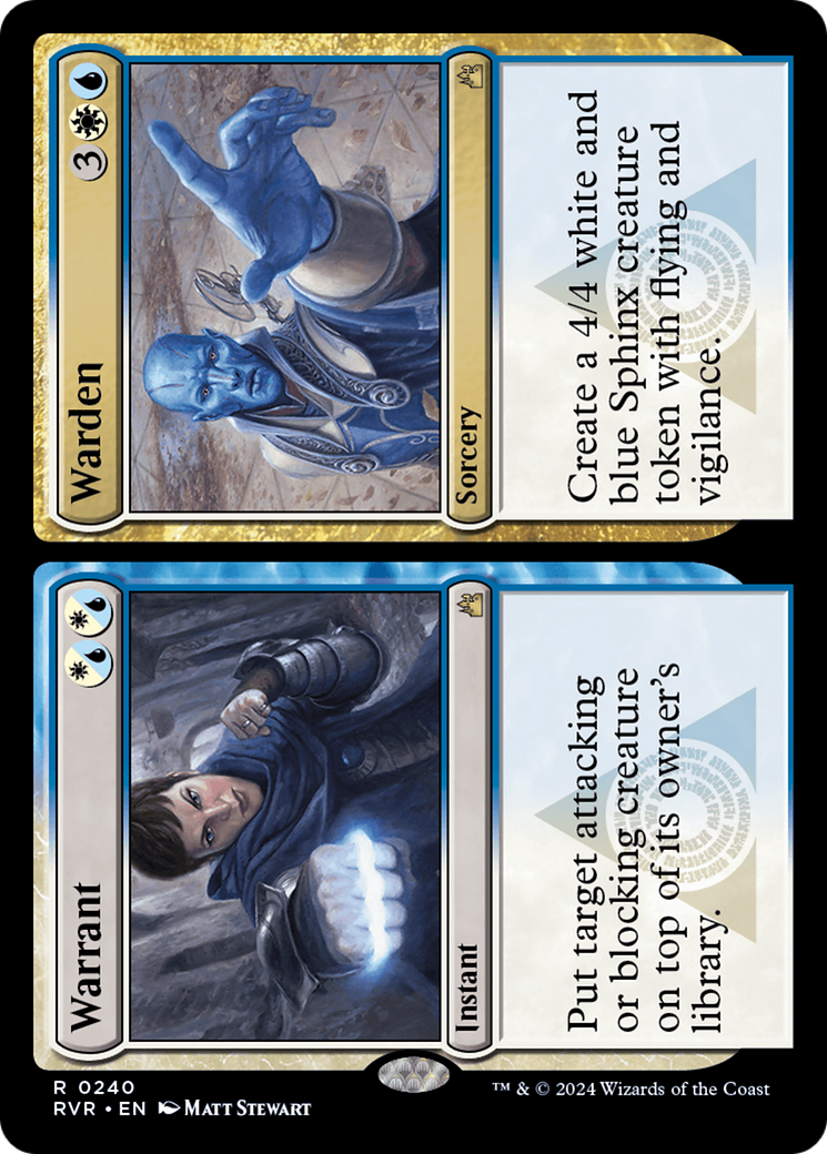 Warrant // Warden (RVR-240) - Ravnica Remastered - Premium MTG Single from Wizards of the Coast - Just $0.25! Shop now at Game Crave Tournament Store