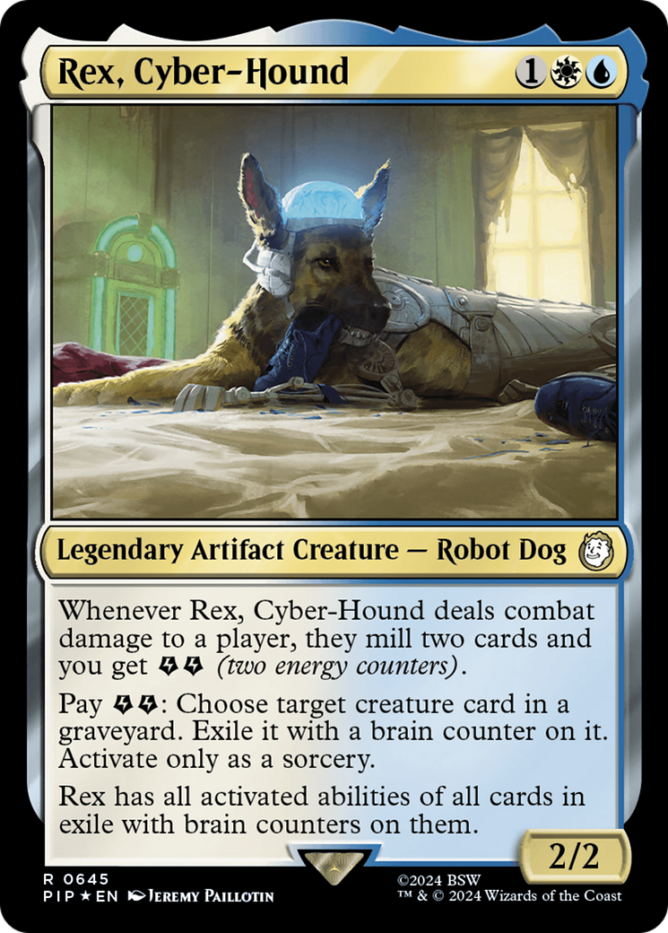 Rex, Cyber-Hound (PIP-645) - Fallout Foil - Premium MTG Single from Wizards of the Coast - Just $0.42! Shop now at Game Crave Tournament Store
