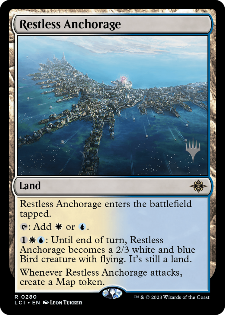 Restless Anchorage (PLCI-280P) - The Lost Caverns of Ixalan Promos Foil - Premium MTG Single from Wizards of the Coast - Just $1.22! Shop now at Game Crave Tournament Store