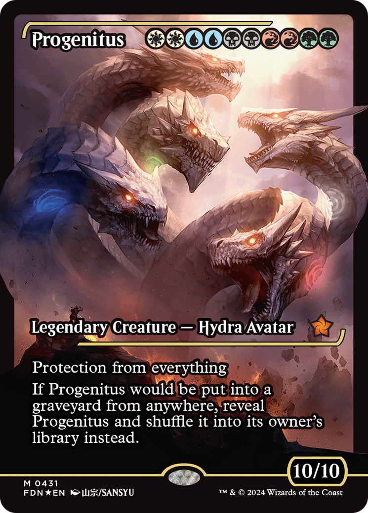 Progenitus (FDN-431) - Foundations: (Showcase) Foil - Premium MTG Single from Wizards of the Coast - Just $23.43! Shop now at Game Crave Tournament Store