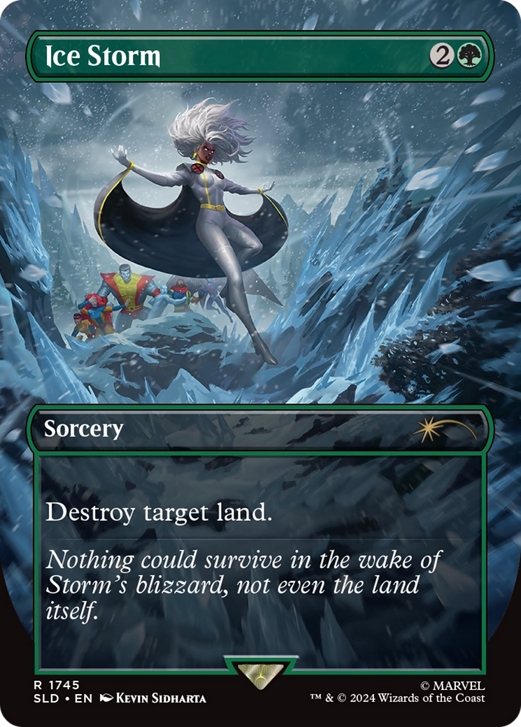 Ice Storm (SLD-1745) - Secret Lair Drop (Borderless) - Premium MTG Single from Wizards of the Coast - Just $2.14! Shop now at Game Crave Tournament Store