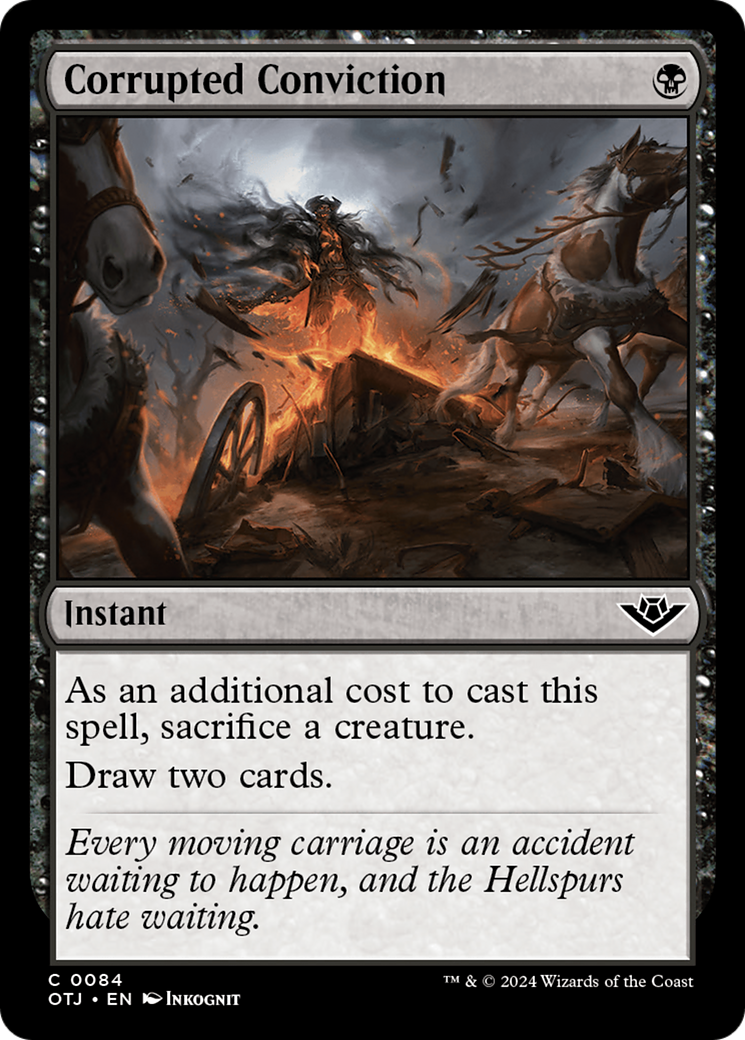 Corrupted Conviction (OTJ-084) - Outlaws of Thunder Junction - Premium MTG Single from Wizards of the Coast - Just $0.25! Shop now at Game Crave Tournament Store