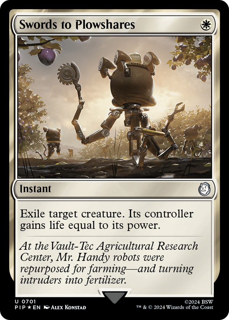 Swords to Plowshares (PIP-701) - Fallout Foil - Premium MTG Single from Wizards of the Coast - Just $13.94! Shop now at Game Crave Tournament Store