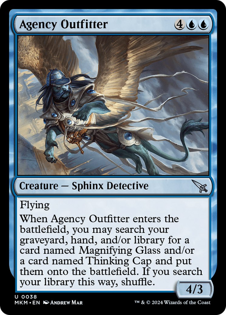 Agency Outfitter (MKM-038) - Murders at Karlov Manor Foil - Premium MTG Single from Wizards of the Coast - Just $0.25! Shop now at Game Crave Tournament Store