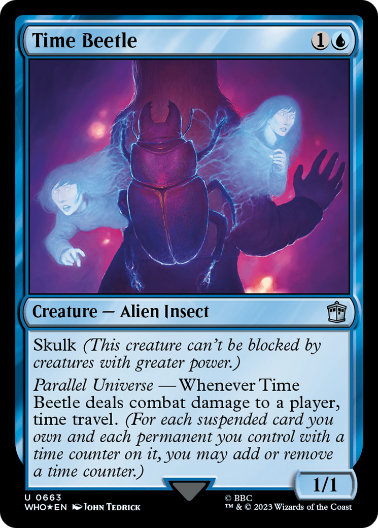 Time Beetle (WHO-663) - Doctor Who Foil - Premium MTG Single from Wizards of the Coast - Just $5.57! Shop now at Game Crave Tournament Store