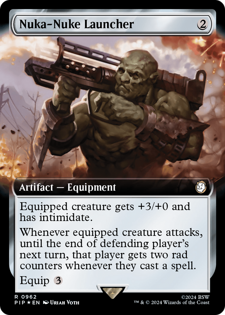 Nuka-Nuke Launcher (PIP-962) - Fallout: (Extended Art) Foil - Premium MTG Single from Wizards of the Coast - Just $1.10! Shop now at Game Crave Tournament Store