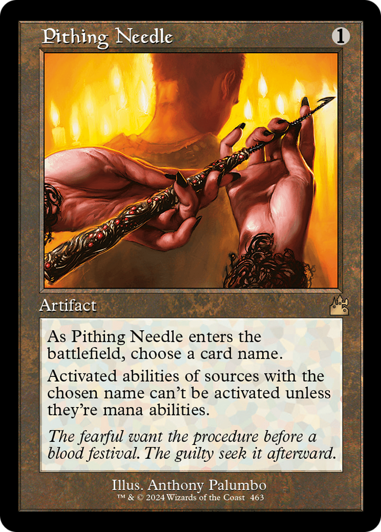 Pithing Needle (RVR-463) - Ravnica Remastered Foil - Premium MTG Single from Wizards of the Coast - Just $1.08! Shop now at Game Crave Tournament Store