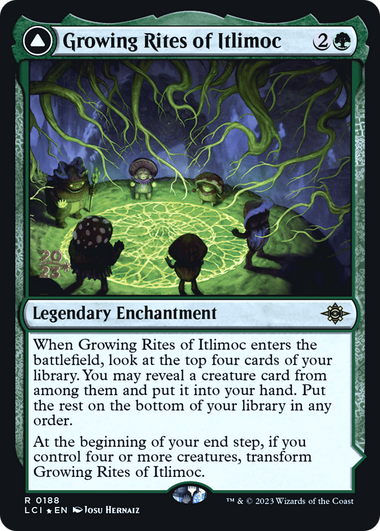 Growing Rites of Itlimoc // Itlimoc, Cradle of the Sun (PLCI-188S) - The Lost Caverns of Ixalan Promos Foil - Premium MTG Single from Wizards of the Coast - Just $1.24! Shop now at Game Crave Tournament Store