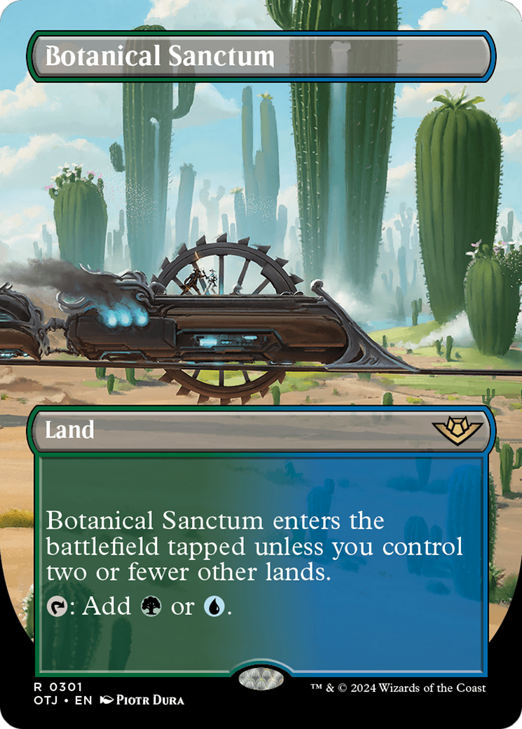 Botanical Sanctum (OTJ-301) - Outlaws of Thunder Junction (Borderless) - Premium MTG Single from Wizards of the Coast - Just $1.62! Shop now at Game Crave Tournament Store