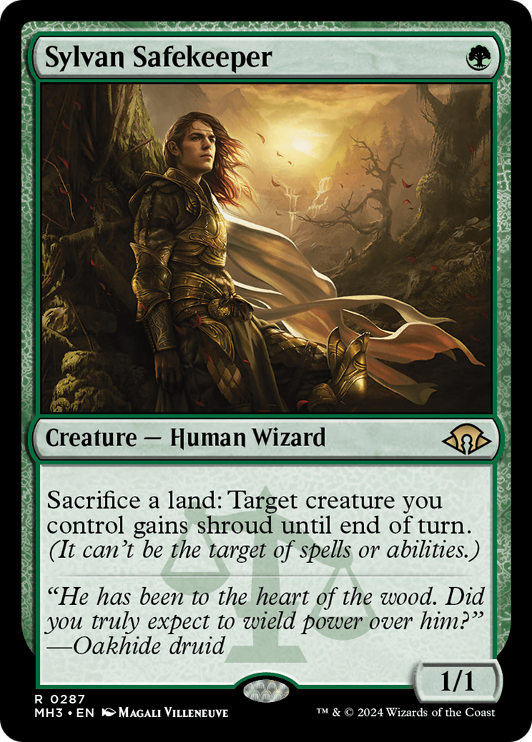 Sylvan Safekeeper (MH3-287) - Modern Horizons 3 Foil - Premium MTG Single from Wizards of the Coast - Just $2.61! Shop now at Game Crave Tournament Store