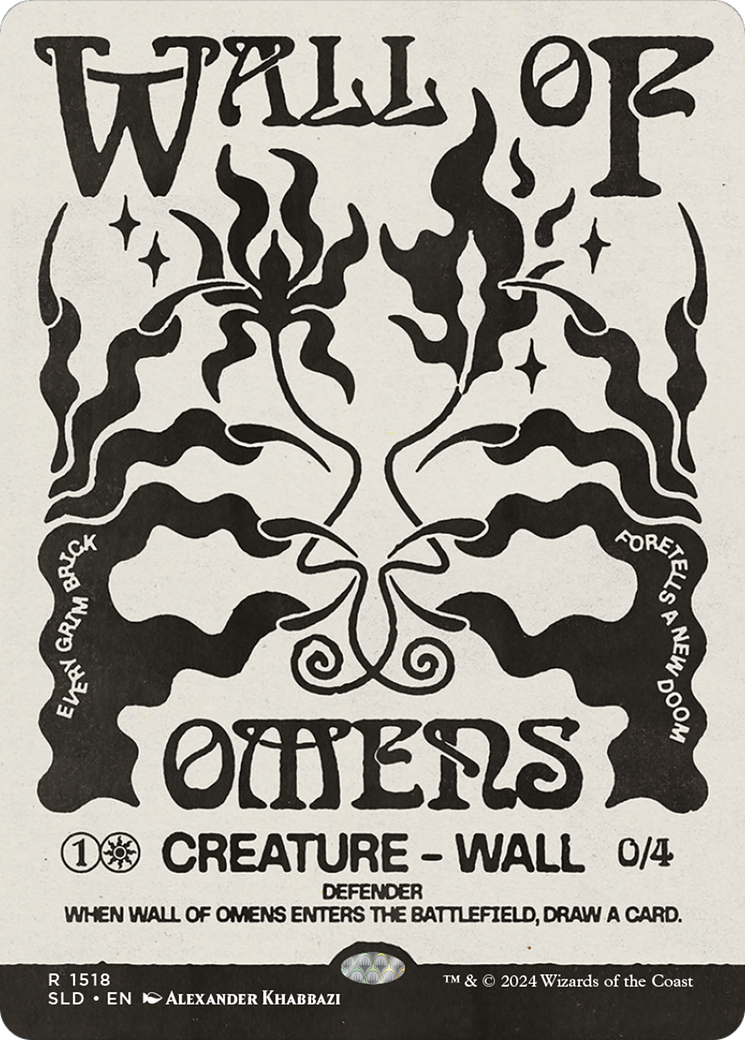 Wall of Omens (SLD-1518) - Secret Lair Drop: (Showcase) - Premium MTG Single from Wizards of the Coast - Just $5! Shop now at Game Crave Tournament Store