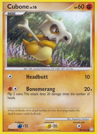 Cubone 90/146 - Legends Awakened Reverse Holofoil