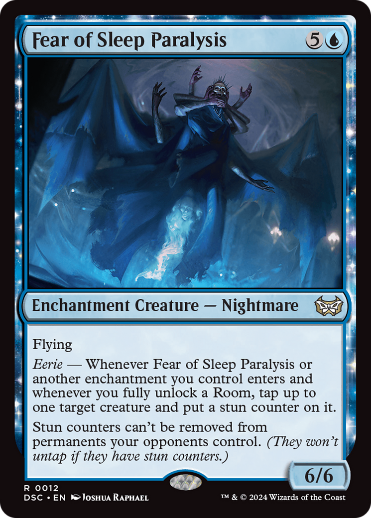 Fear of Sleep Paralysis (DSC-012) - Duskmourn: House of Horror Commander: (nyxtouched) - Premium MTG Single from Wizards of the Coast - Just $0.27! Shop now at Game Crave Tournament Store