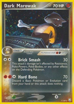 Dark Marowak 7/109 - Team Rocket Returns Holofoil