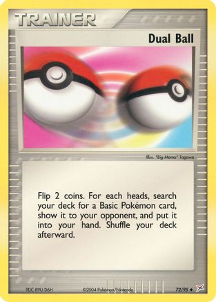Dual Ball 72/95 - Team Magma vs Team Aqua Reverse Holofoil
