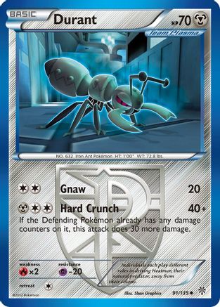 Durant 91/135 - Plasma Storm Reverse Holofoil