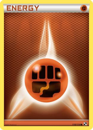 Fighting Energy 110/114 - Black & White Reverse Holofoil