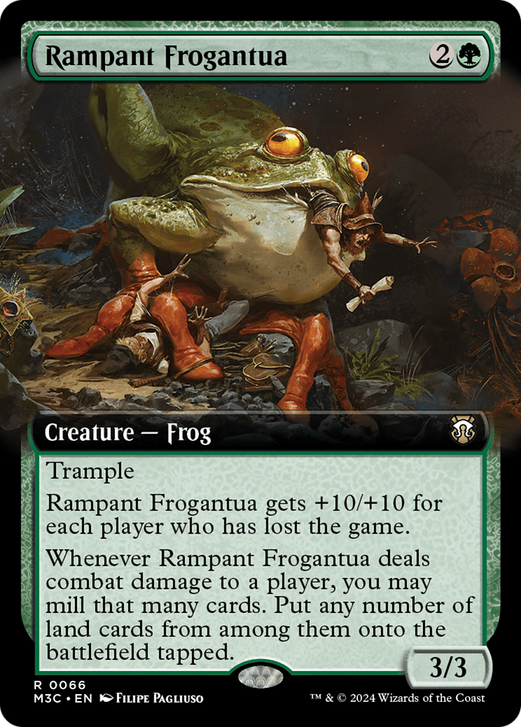 Rampant Frogantua (M3C-066) - Modern Horizons 3 Commander: (Extended Art) - Premium MTG Single from Wizards of the Coast - Just $1.05! Shop now at Game Crave Tournament Store