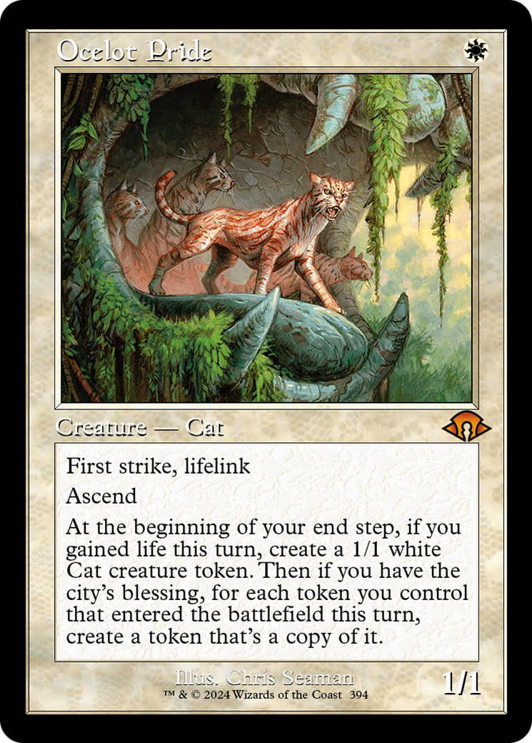 Ocelot Pride (MH3-394) - Modern Horizons 3 - Premium MTG Single from Wizards of the Coast - Just $35.83! Shop now at Game Crave Tournament Store