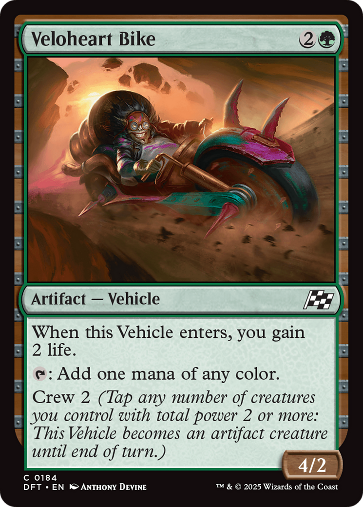 Veloheart Bike (DFT-184) - Aetherdrift - Premium MTG Single from Wizards of the Coast - Just $0.08! Shop now at Game Crave Tournament Store