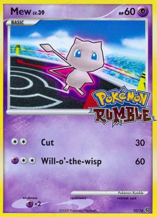 Mew 10/16 - Pokmon Rumble Holofoil