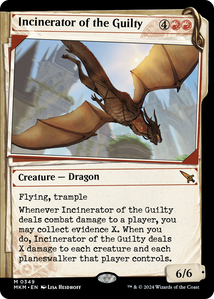 Incinerator of the Guilty (MKM-349) - Murders at Karlov Manor: (Showcase) - Premium MTG Single from Wizards of the Coast - Just $0.29! Shop now at Game Crave Tournament Store