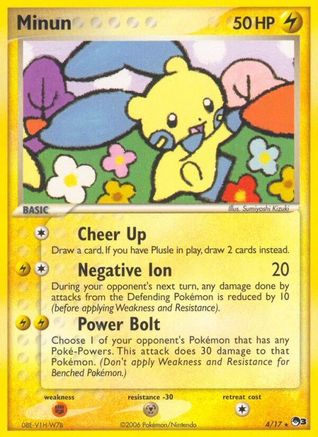 Minun 4/17 - POP Series 3 Holofoil