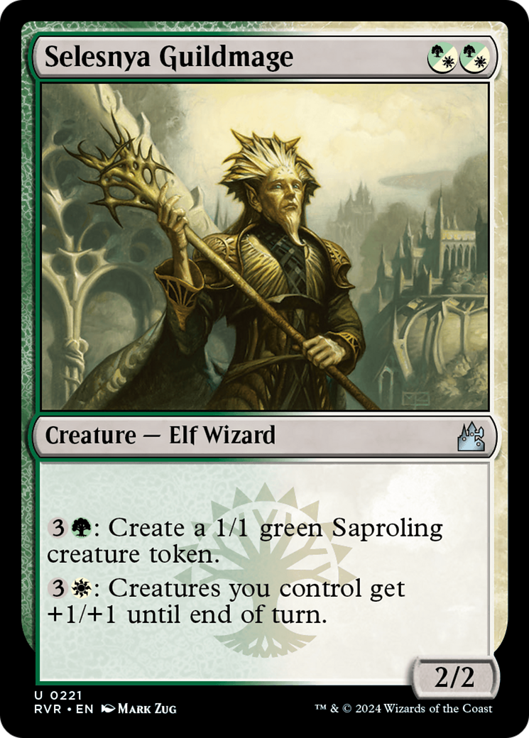 Selesnya Guildmage (RVR-221) - Ravnica Remastered Foil - Premium MTG Single from Wizards of the Coast - Just $0.25! Shop now at Game Crave Tournament Store