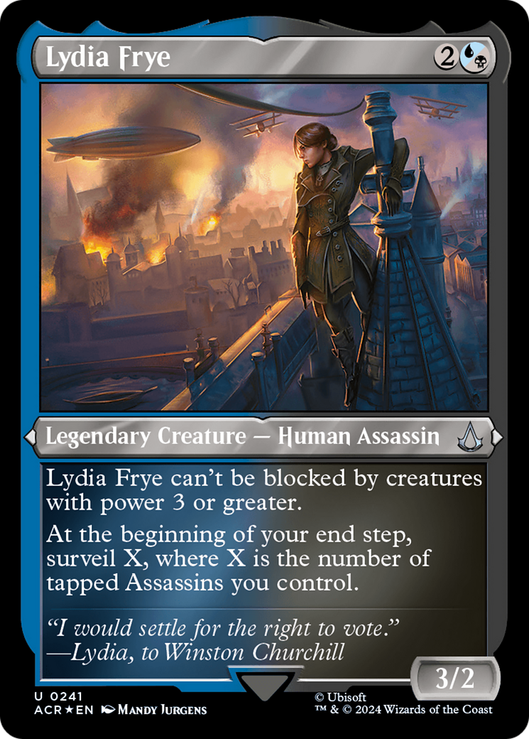 Lydia Frye (ACR-241) - Assassin's Creed Etched Foil - Premium MTG Single from Wizards of the Coast - Just $0.43! Shop now at Game Crave Tournament Store