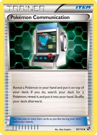 Pokémon Communication 99/114 - Black & White Reverse Holofoil