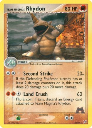 Team Magma's Rhydon 22/95 - Team Magma vs Team Aqua