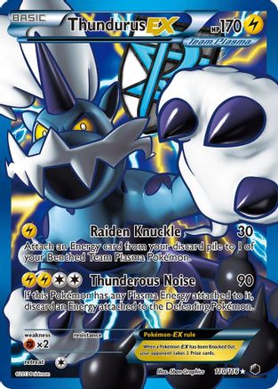Thundurus-EX 110/116 - Plasma Freeze Holofoil