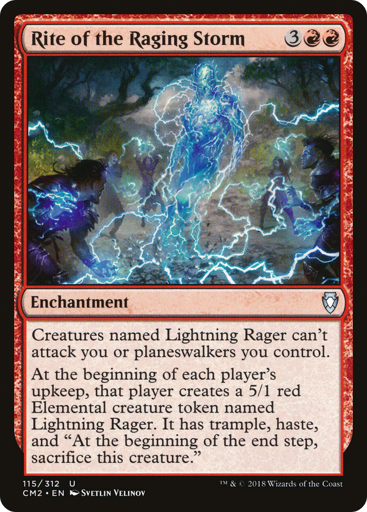 Rite of the Raging Storm (CM2-115) - Commander Anthology Volume II - Premium MTG Single from Wizards of the Coast - Just $0.86! Shop now at Game Crave Tournament Store