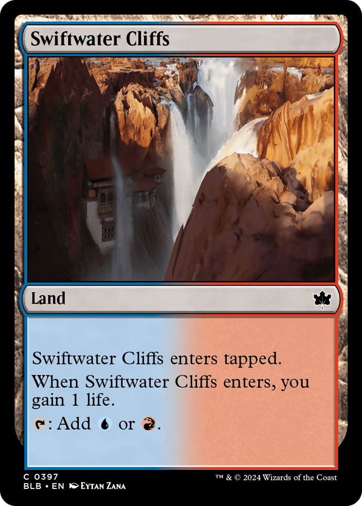 Swiftwater Cliffs (BLB-397) - Bloomburrow - Premium MTG Single from Wizards of the Coast - Just $0.25! Shop now at Game Crave Tournament Store