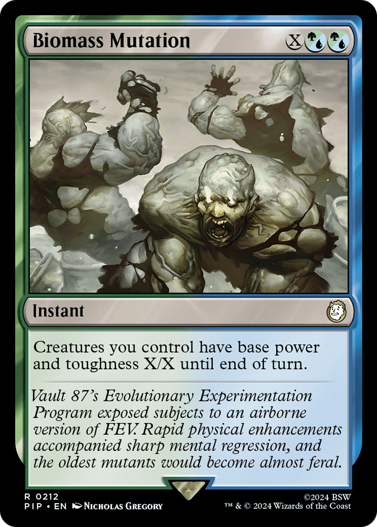 Biomass Mutation (PIP-212) - Fallout Foil - Premium MTG Single from Wizards of the Coast - Just $0.25! Shop now at Game Crave Tournament Store