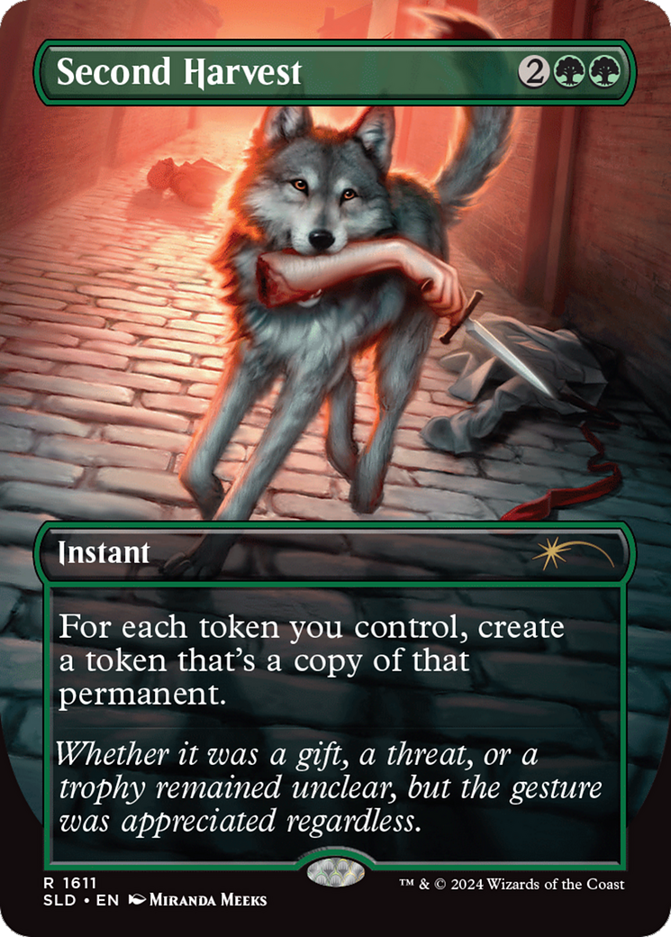 Second Harvest (SLD-1611) - Secret Lair Drop (Borderless) - Premium MTG Single from Wizards of the Coast - Just $7.49! Shop now at Game Crave Tournament Store