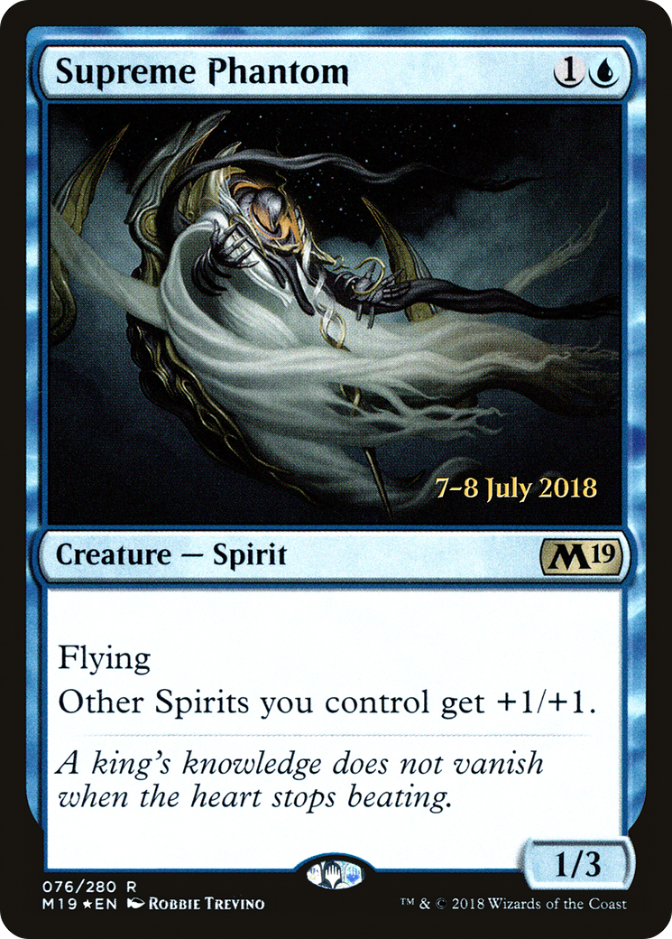 Supreme Phantom (PM19-76S) - Core Set 2019 Promos Foil - Premium MTG Single from Wizards of the Coast - Just $1.83! Shop now at Game Crave Tournament Store