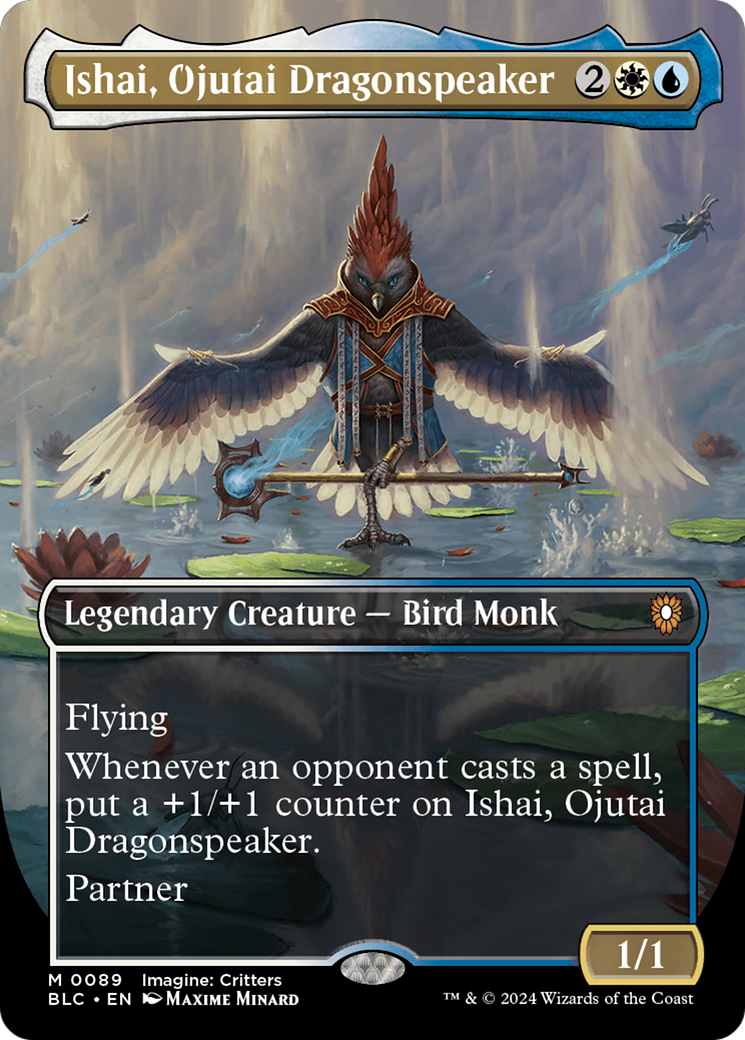 Ishai, Ojutai Dragonspeaker (BLC-089) - Bloomburrow Commander (Borderless) - Premium MTG Single from Wizards of the Coast - Just $5.38! Shop now at Game Crave Tournament Store