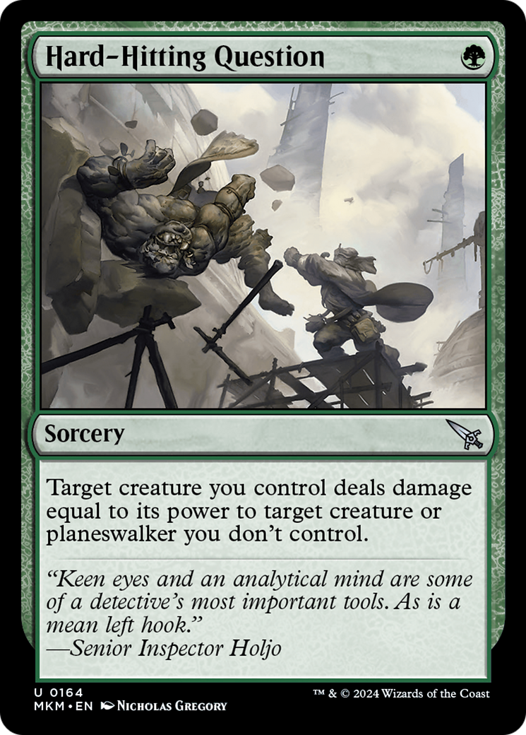 Hard-Hitting Question (MKM-164) - Murders at Karlov Manor Foil - Premium MTG Single from Wizards of the Coast - Just $0.25! Shop now at Game Crave Tournament Store