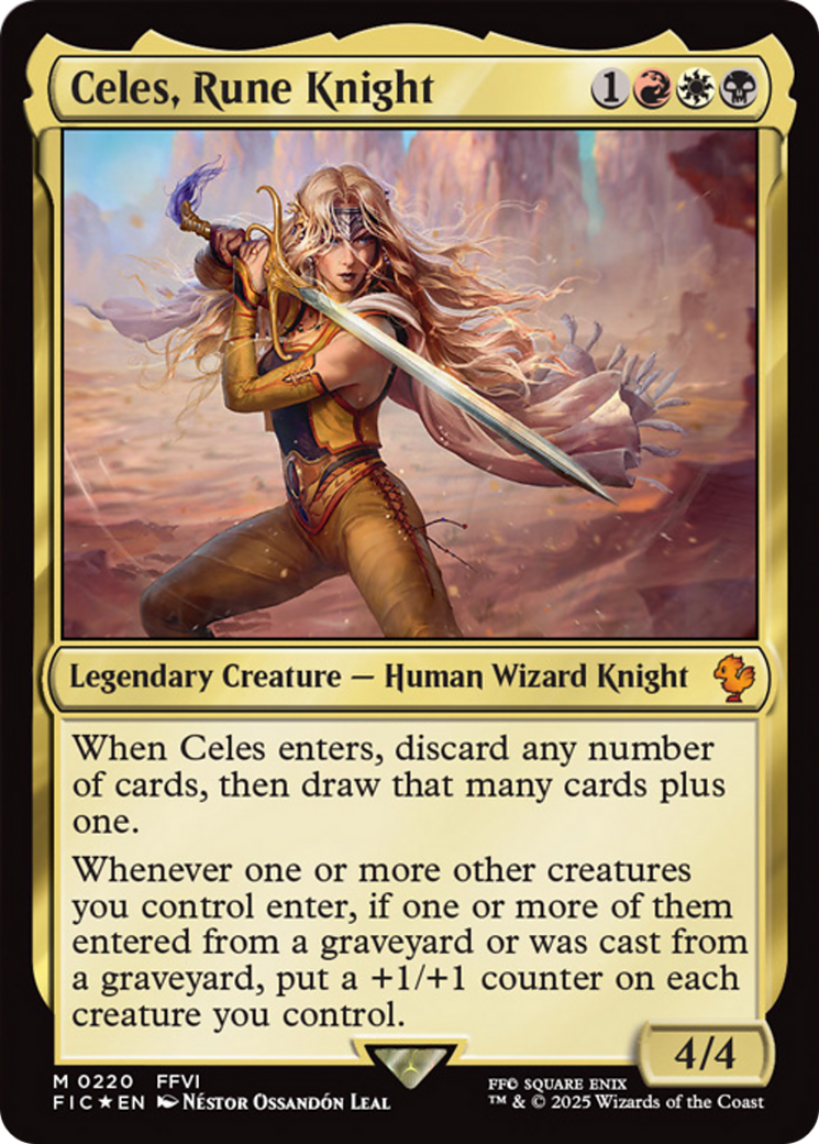 Celes, Rune Knight (FIC-220) - Commander: FINAL FANTASY Foil - Premium MTG Single from Wizards of the Coast - Just $6.28! Shop now at Game Crave Tournament Store