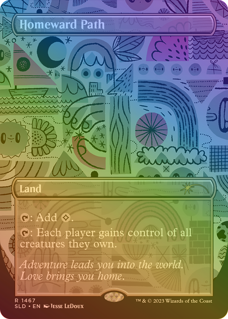 Homeward Path (SLD-1467★) - Secret Lair Drop (Borderless) Foil - Premium MTG Single from Wizards of the Coast - Just $18.42! Shop now at Game Crave Tournament Store